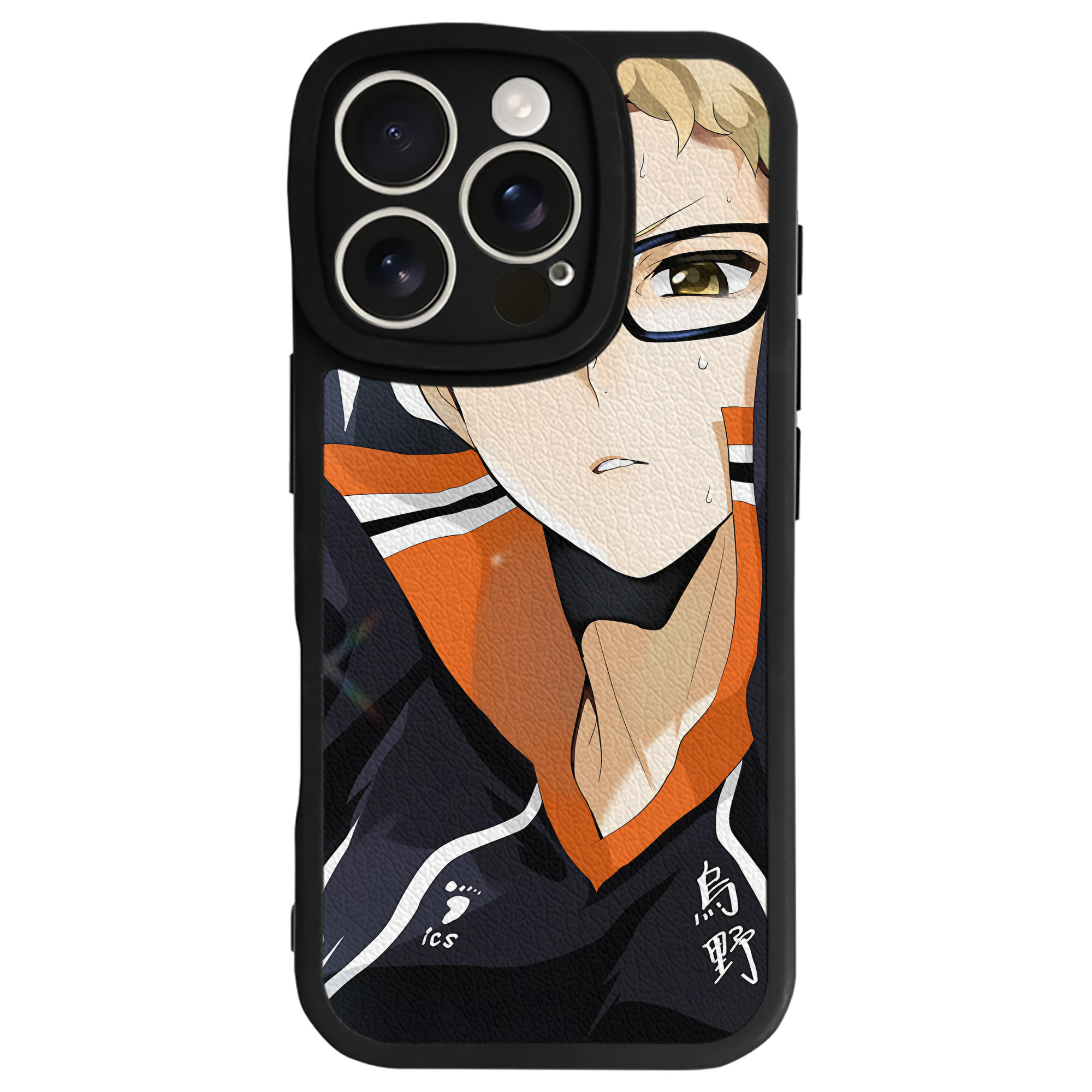 （画像用） ハイキュー!! Haikyu!! 【iPhone 16シリーズ対応】シリコンスマホケース（レザー調） 材質：シリコン